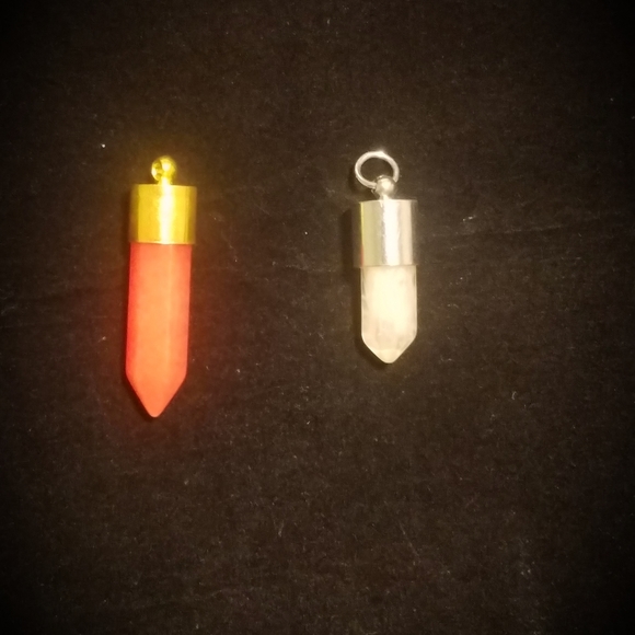 NEW! Lot of Six (6) Quartz & Various Crystals Pendulum Pendants! - Picture 11 of 16